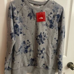 The North Face Gray and Navy Top